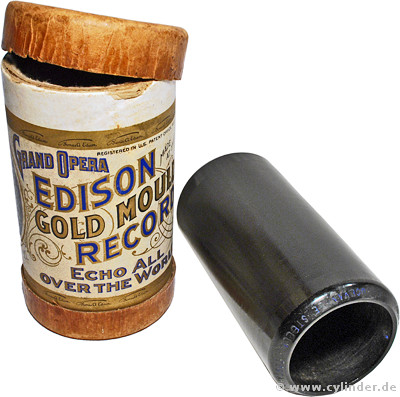 Edison Grand Opera Gold Moulded Cylinder, ca. 1906